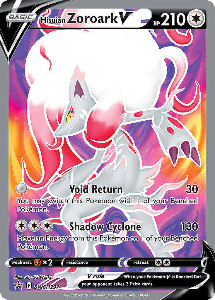 Hisuian Zoroark V⁣ - SWSH Black Star Promos⁣ (Promo)⁣ [297] English / Near Mint / Normal
