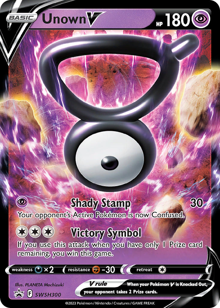 Unown V⁣ - SWSH Black Star Promos⁣ (Promo)⁣ [300] English / Near Mint / Normal