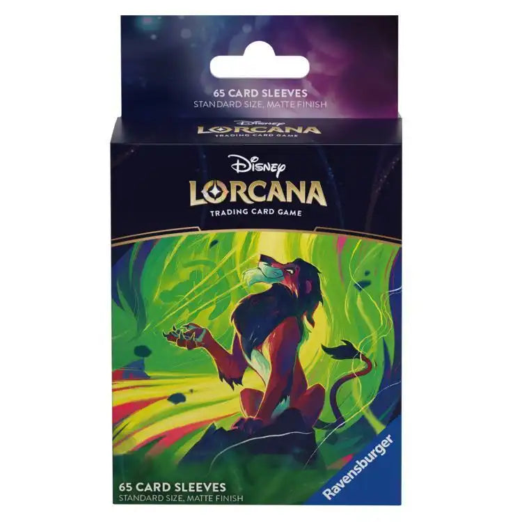 Disney Lorcana TCG: Card Sleeves - Scar (65 stk.) Tilbehør