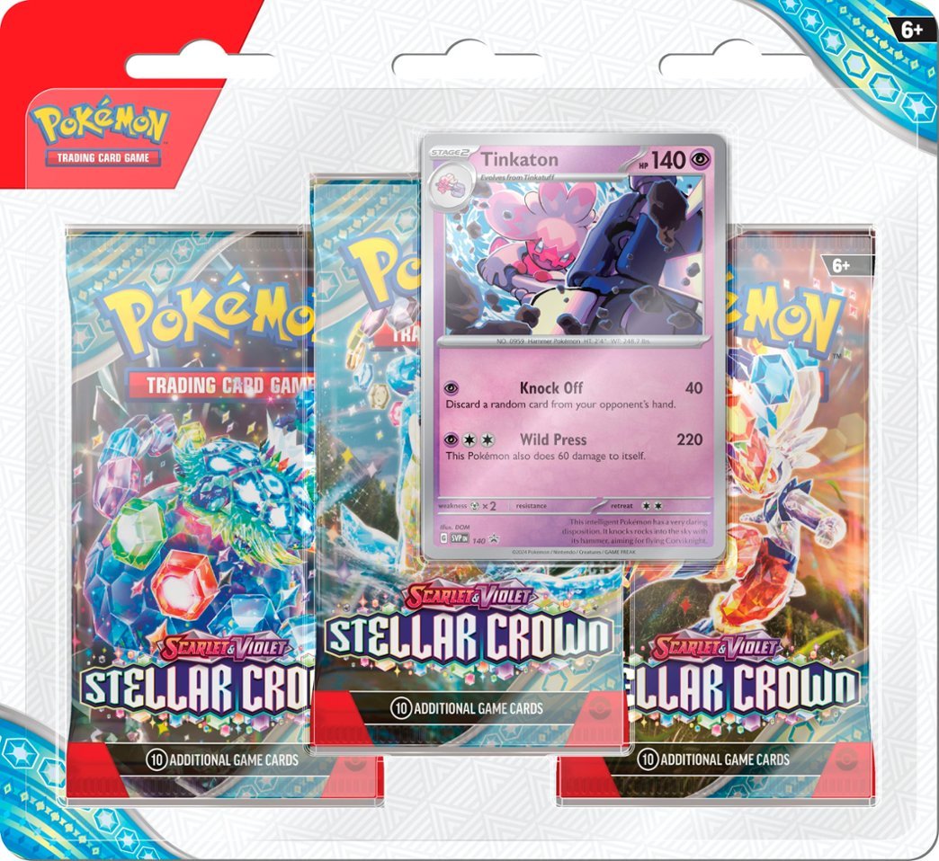 Pokémon TCG: Scarlet & Violet: Stellar Crown 3-Pack Blister Pack