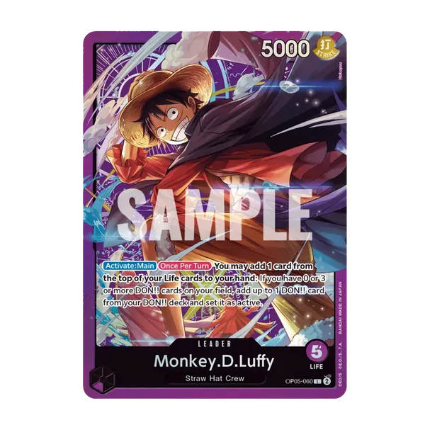 One Piece Card Game: Sound Loader Luffy - Volume 1 Tilbehør