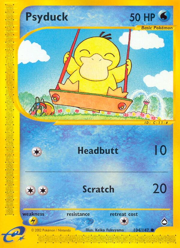 Psyduck⁣ - Aquapolis⁣ (Common)⁣ [104] English / Good / Normal
