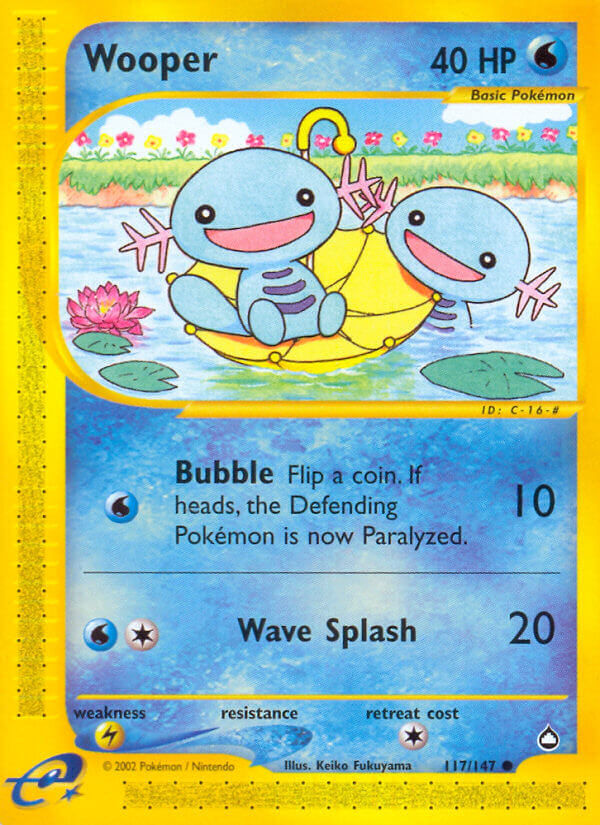 Wooper⁣ - Aquapolis⁣ (Common)⁣ [117] English / Played / Normal