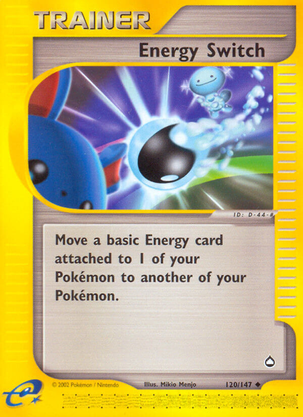 Energy Switch⁣ - Aquapolis⁣ (Uncommon)⁣ [120] English / Excellent / Normal