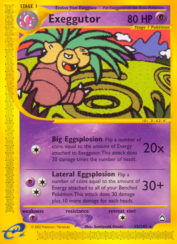 Exeggutor - Aquapolis (Rare) [13] Kortspil