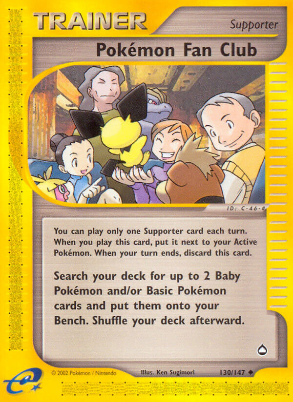 Pokémon Fan Club⁣ - Aquapolis⁣ (Uncommon)⁣ [130] English / Poor / Normal
