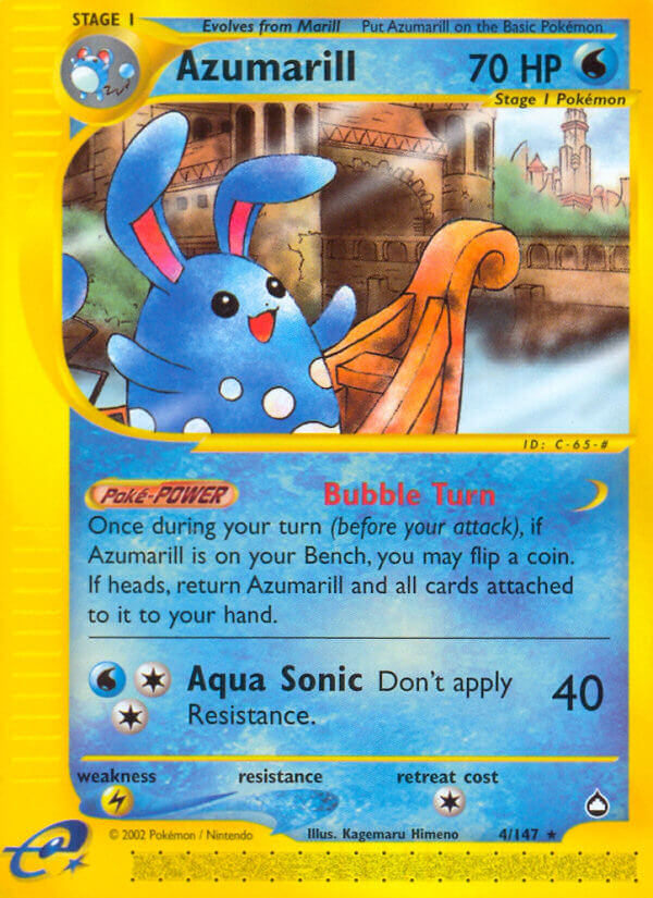 Azumarill - Aquapolis (Rare) [4] Kortspil