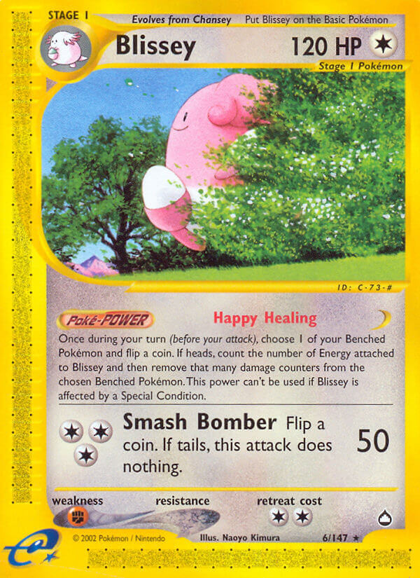 Blissey - Aquapolis (Rare) [6] Kortspil