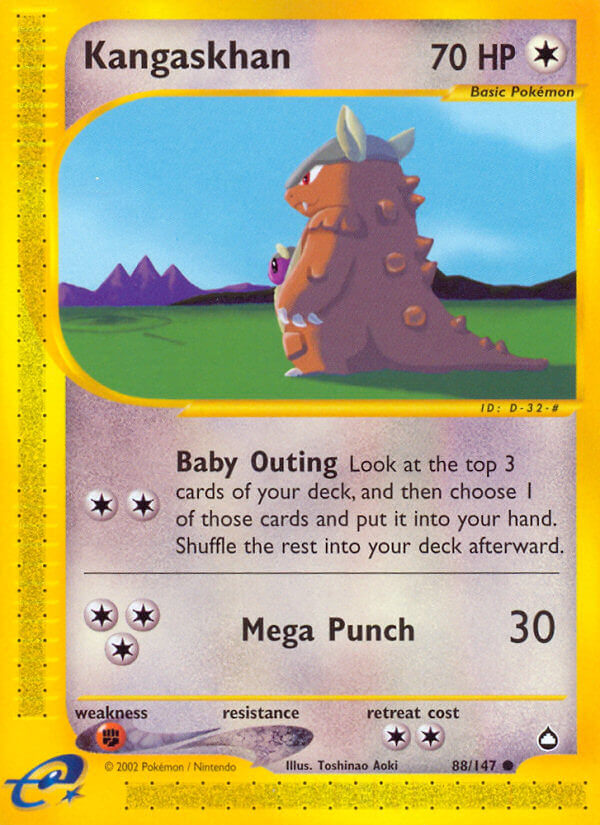 Kangaskhan⁣ - Aquapolis⁣ (Common)⁣ [88] English / Excellent / Normal