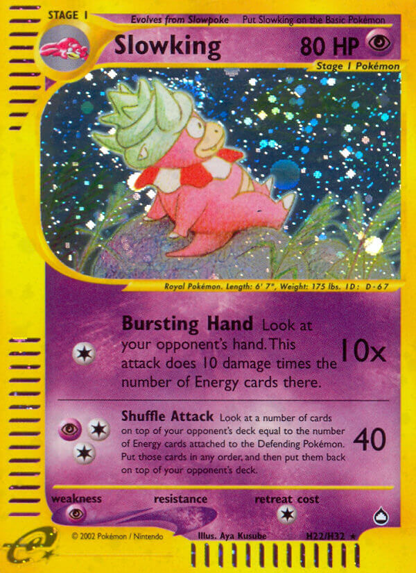 Slowking⁣ - Aquapolis⁣ (Holo Rare)⁣ [H22] English / Excellent / Normal