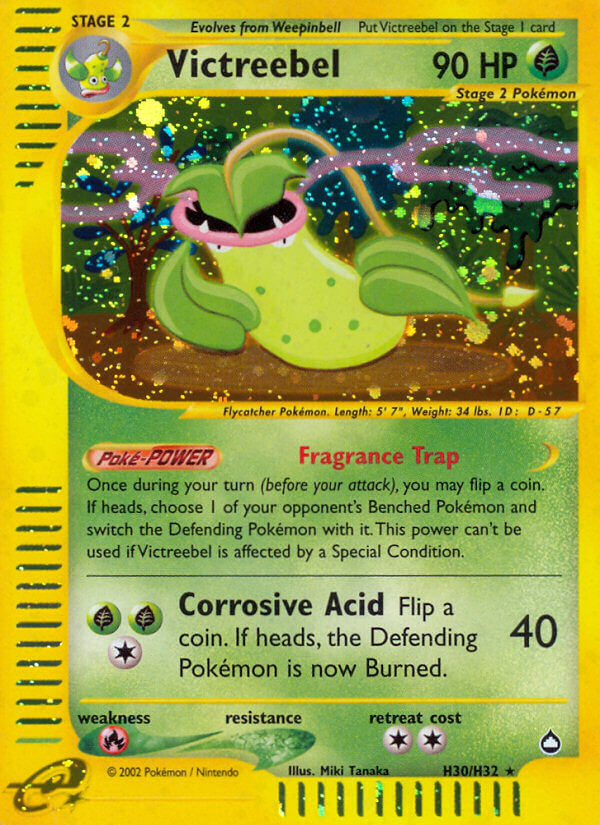 Victreebel⁣ - Aquapolis⁣ (Holo Rare)⁣ [H30] English / Good / Normal
