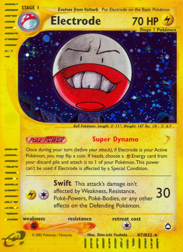 Electrode⁣ - Aquapolis⁣ (Holo Rare)⁣ [H7] English / Excellent / Normal