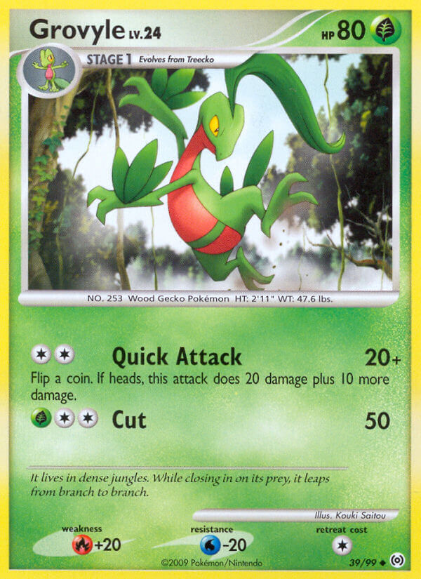 Grovyle Lv.24 - Arceus (Uncommon) [AR-39] English / Near Mint / Normal
