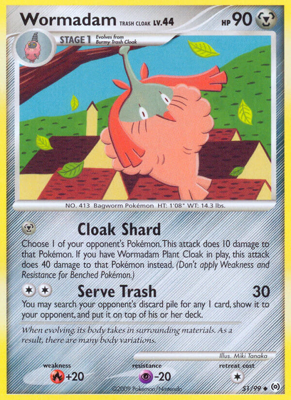 Wormadam Trash Cloak Lv.44 - Arceus (Uncommon) [AR-51] English / Near Mint / Normal