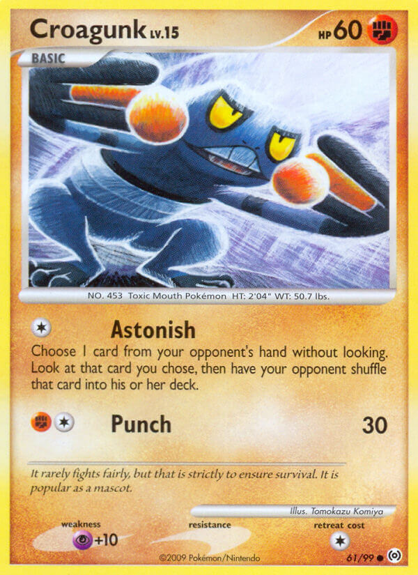 Croagunk Lv.15 - Arceus (Common) [AR-61] English / Near Mint / Normal