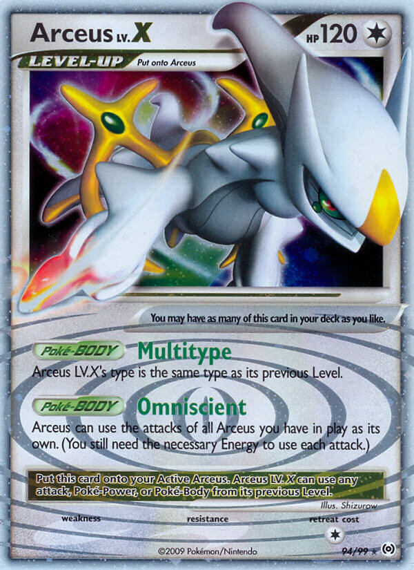 Arceus LV.X - Arceus (Ultra Rare) [AR-94] English / Near Mint / Normal