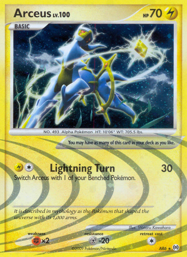Arceus Lv.100 - Arceus (Holo Rare) [AR-AR6] English / Near Mint / Normal