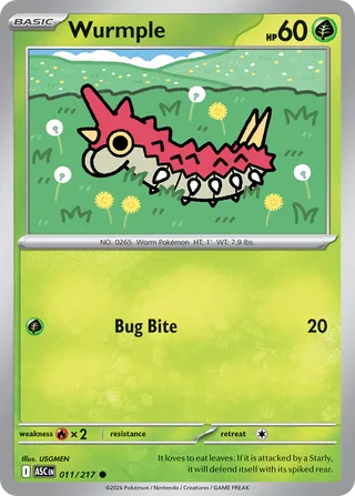 Wurmple - Ascended Heroes (Common) [ASC-011] English / Near Mint / Normal