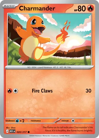 Charmander - Ascended Heroes (Common) [ASC-020] English / Near Mint / Normal