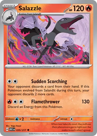 Salazzle - Ascended Heroes (Uncommon) [ASC-035] English / Near Mint / Normal