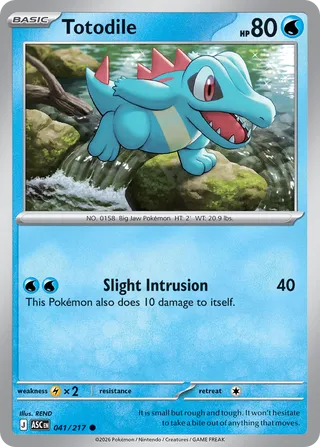Totodile - Ascended Heroes (Common) [ASC-041] English / Near Mint / Normal