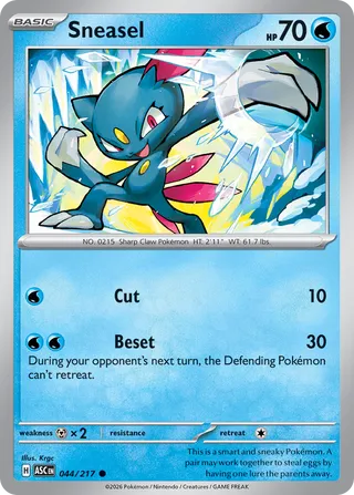 Sneasel - Ascended Heroes (Common) [ASC-044] English / Near Mint / Normal