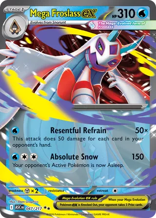 Mega Froslass ex - Ascended Heroes (Double Rare) [ASC-047] English / Near Mint / Normal