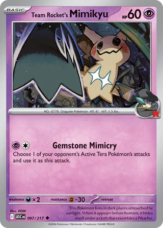 Team Rocket's Mimikyu - Ascended Heroes (Uncommon) [ASC-097] English / Near Mint / Normal