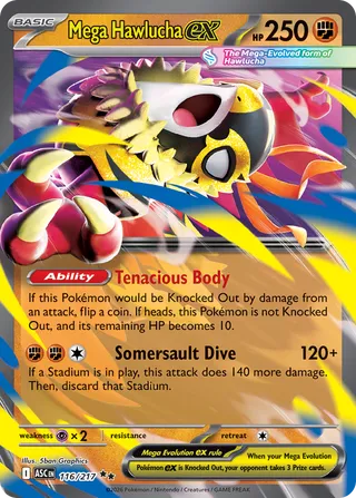 Mega Hawlucha ex - Ascended Heroes (Double Rare) [ASC-116] English / Near Mint / Normal