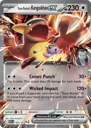 Team Rocket's Kangaskhan ex - Ascended Heroes (Double Rare) [ASC-162] English / Near Mint / Normal