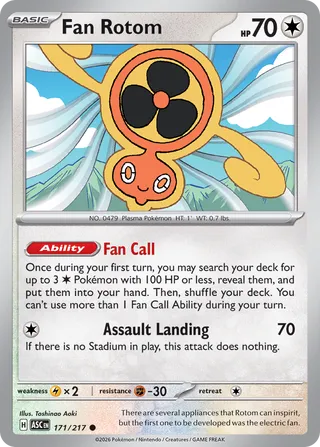 Fan Rotom - Ascended Heroes (Common) [ASC-171] English / Near Mint / Normal