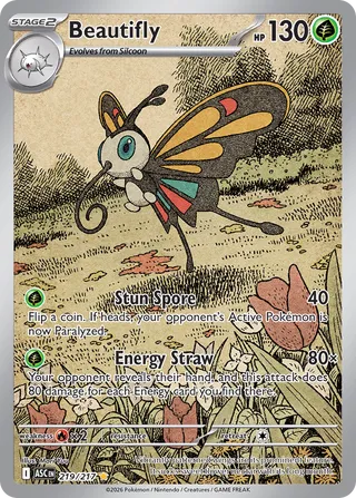 Beautifly - Ascended Heroes (Illustration Rare) [ASC-219] English / Near Mint / Normal