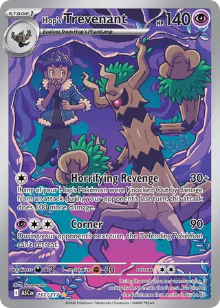 Hop's Trevenant - Ascended Heroes (Illustration Rare) [ASC-237] English / Near Mint / Normal