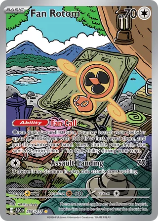 Fan Rotom - Ascended Heroes (Illustration Rare) [ASC-250] English / Near Mint / Normal