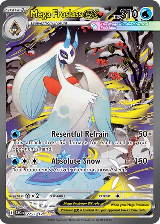 Mega Froslass ex - Ascended Heroes (Special Illustration Rare) [ASC-275] English / Near Mint / Normal