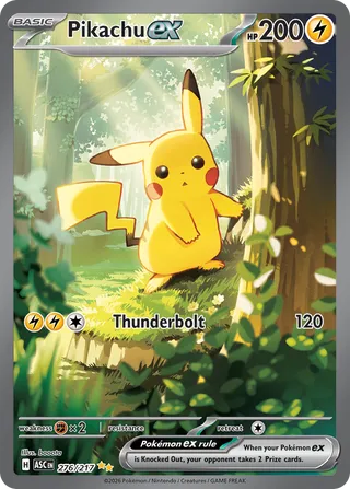 Pikachu ex - Ascended Heroes (Special Illustration Rare) [ASC-276] English / Near Mint / Normal