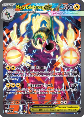 Mega Eelektross ex - Ascended Heroes (Special Illustration Rare) [ASC-278] English / Near Mint / Normal