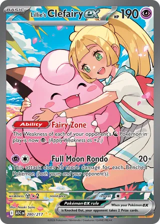 Lillie's Clefairy ex - Ascended Heroes (Special Illustration Rare) [ASC-280] English / Near Mint / Normal