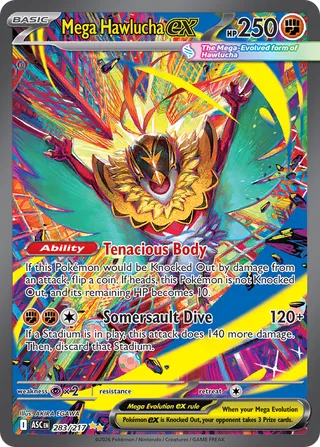 Mega Hawlucha ex - Ascended Heroes (Special Illustration Rare) [ASC-283] English / Near Mint / Normal