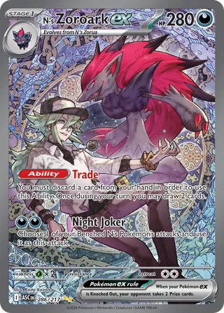 N's Zoroark ex - Ascended Heroes (Special Illustration Rare) [ASC-286] English / Near Mint / Normal