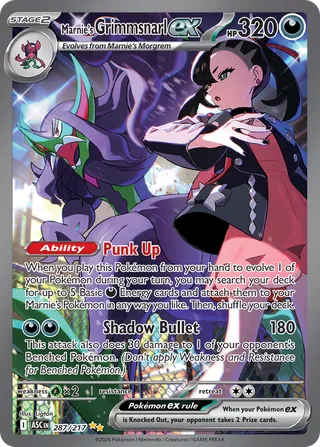 Marnie's Grimmsnarl ex - Ascended Heroes (Special Illustration Rare) [ASC-287] English / Near Mint / Normal