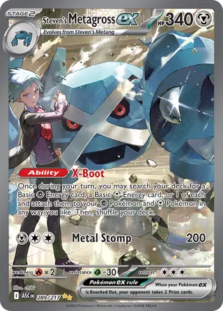 Steven's Metagross ex - Ascended Heroes (Special Illustration Rare) [ASC-289] English / Near Mint / Normal