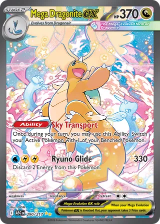 Mega Dragonite ex - Ascended Heroes (Special Illustration Rare) [ASC-290] English / Near Mint / Normal
