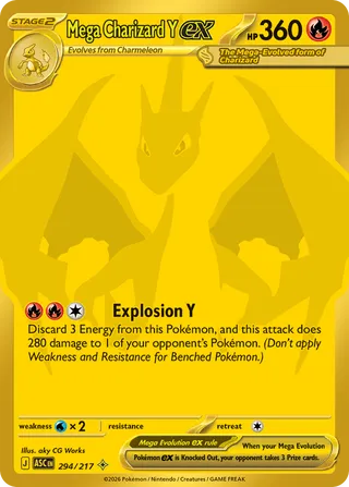 Mega Charizard Y ex - Ascended Heroes (Secret Rare) [ASC-294] English / Near Mint / Normal
