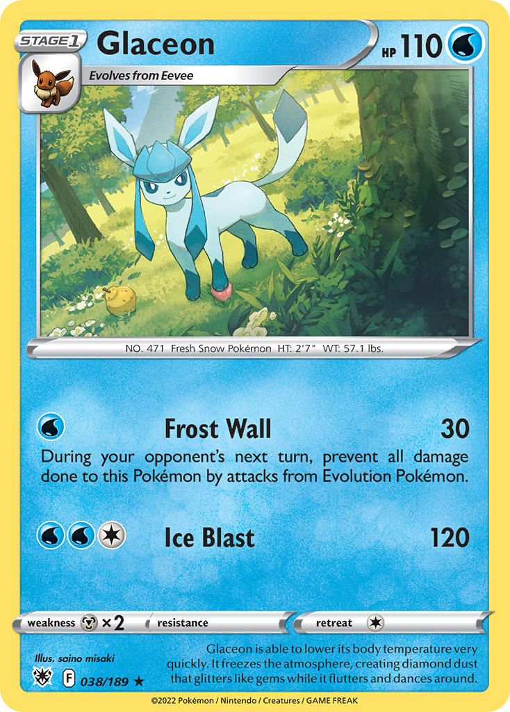 Glaceon - Astral Radiance (Rare) [ASR-038] English / Near Mint / Normal