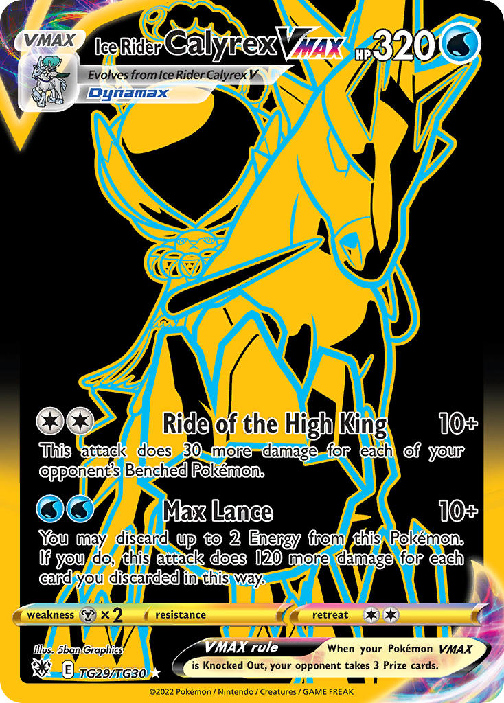 Ice Rider Calyrex VMAX - Astral Radiance (Secret Rare) [ASR-TG29] – Matraws
