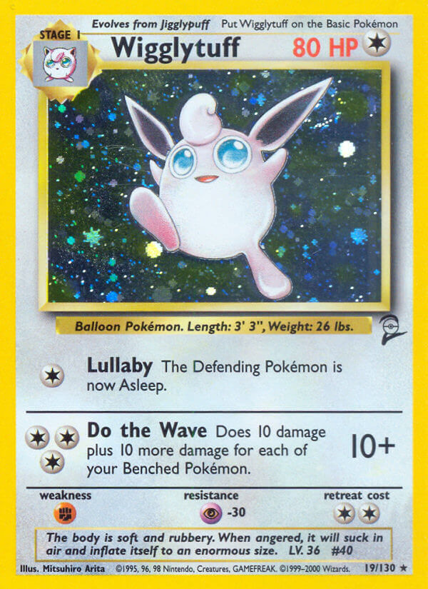 Wigglytuff⁣ - Base Set 2⁣ (Holo Rare)⁣ [19] English / Excellent / Normal