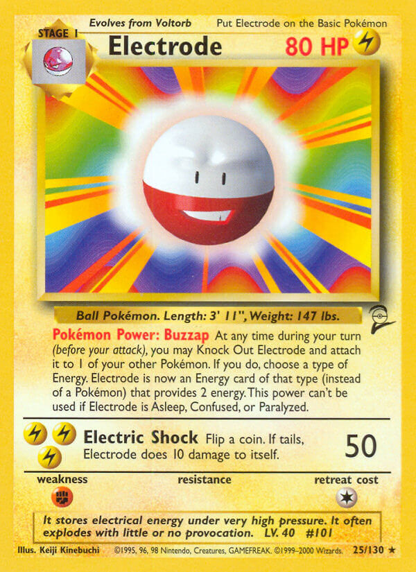 Electrode - Base Set 2 (Rare) [B2-25] English / Near Mint / Normal