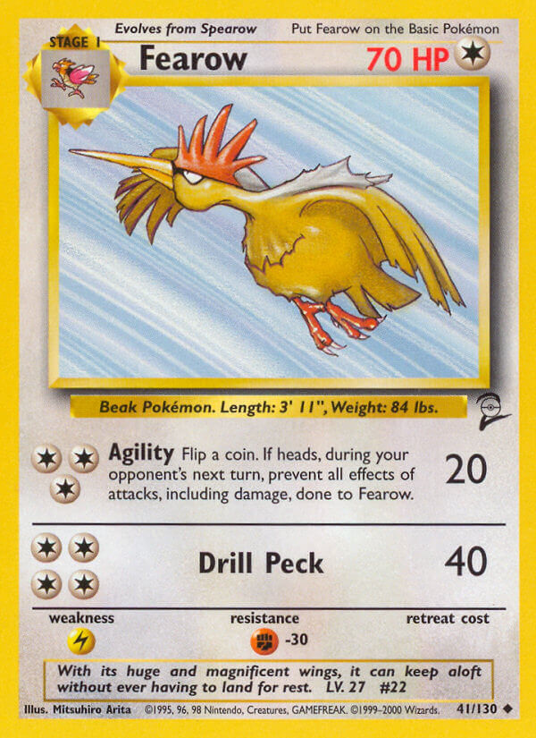Fearow⁣ - Base Set 2⁣ (Uncommon)⁣ [41] English / Good / Normal