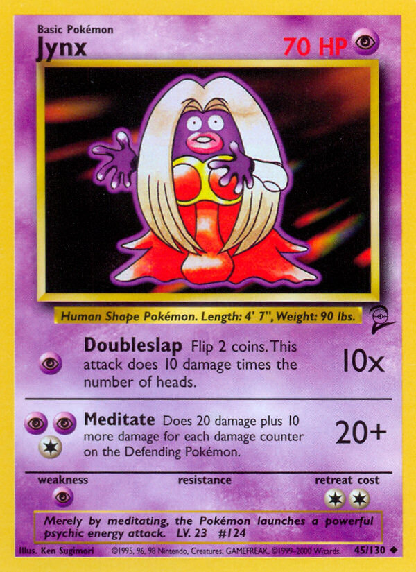 Jynx⁣ - Base Set 2⁣ (Uncommon)⁣ [45] English / Good / Normal